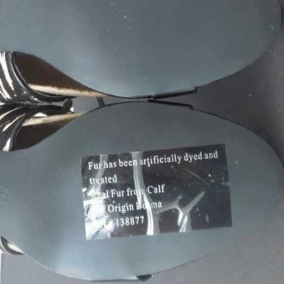 Charles David  Ankle Heels 10 M Hair Print Sandal - Picture 8 of 8